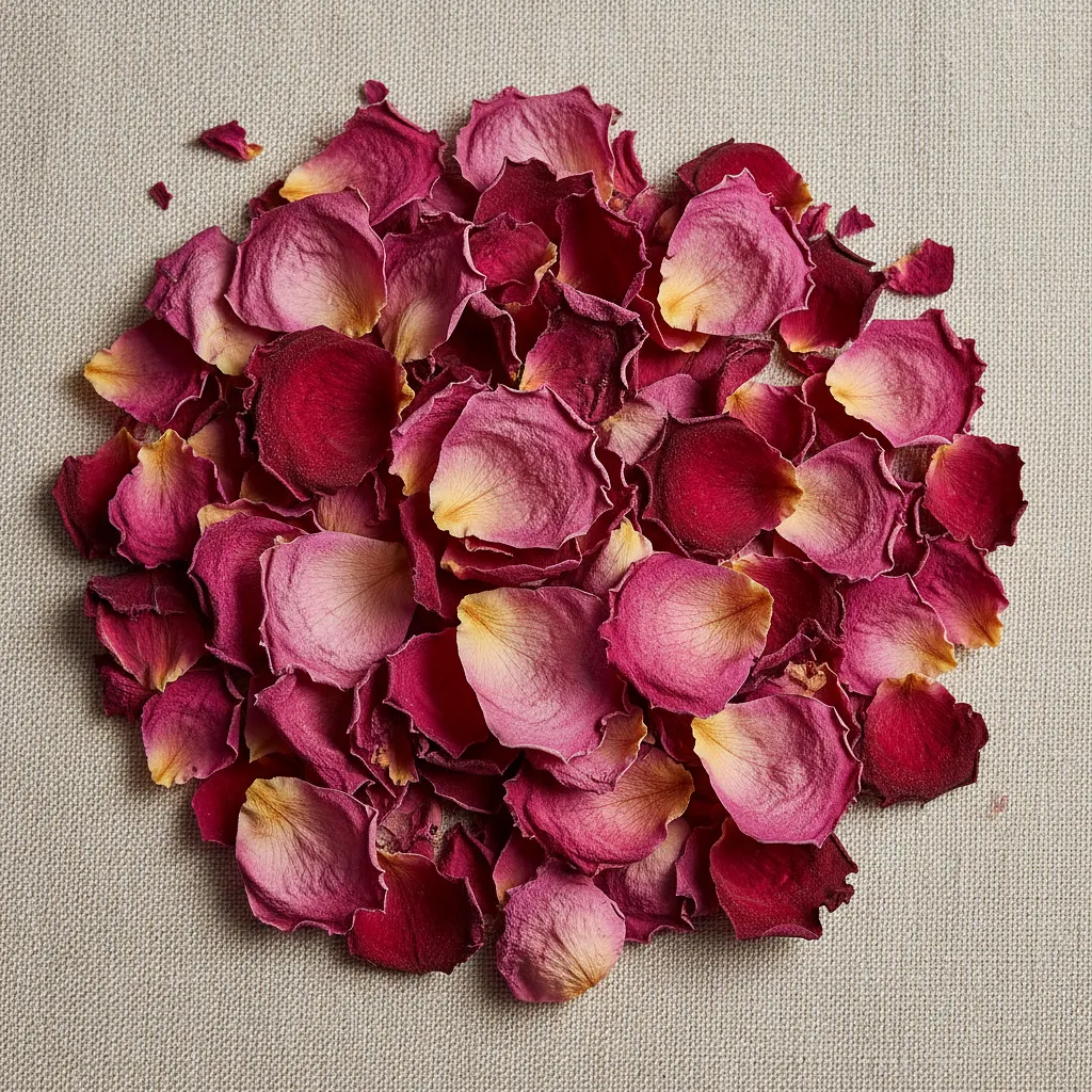 Dried edible rose petals