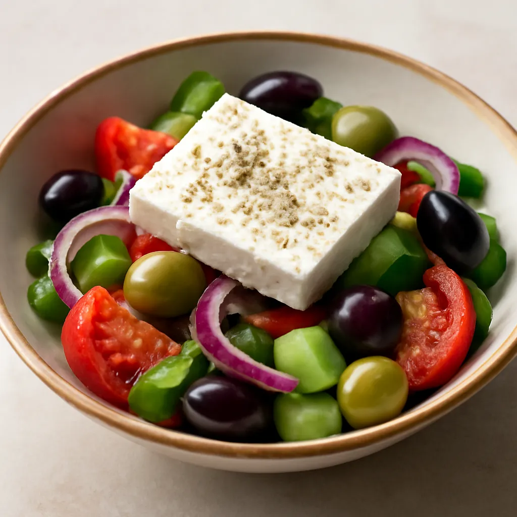 Greek Salad with Feta and Olives - photo 1