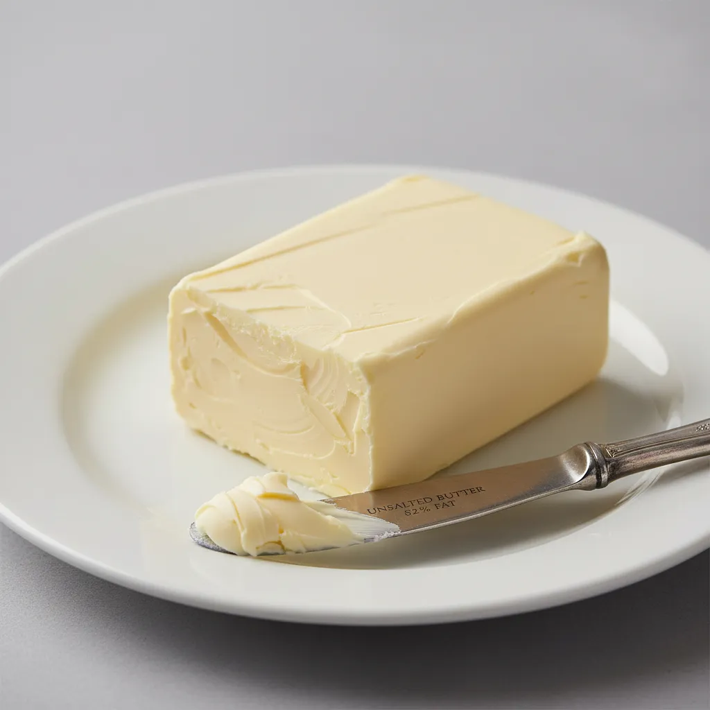 Unsalted butter (82% fat)