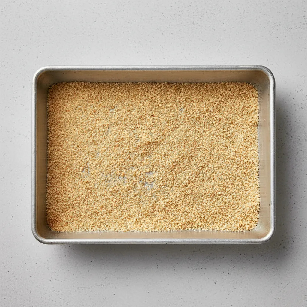 Breadcrumbs for dusting the pan