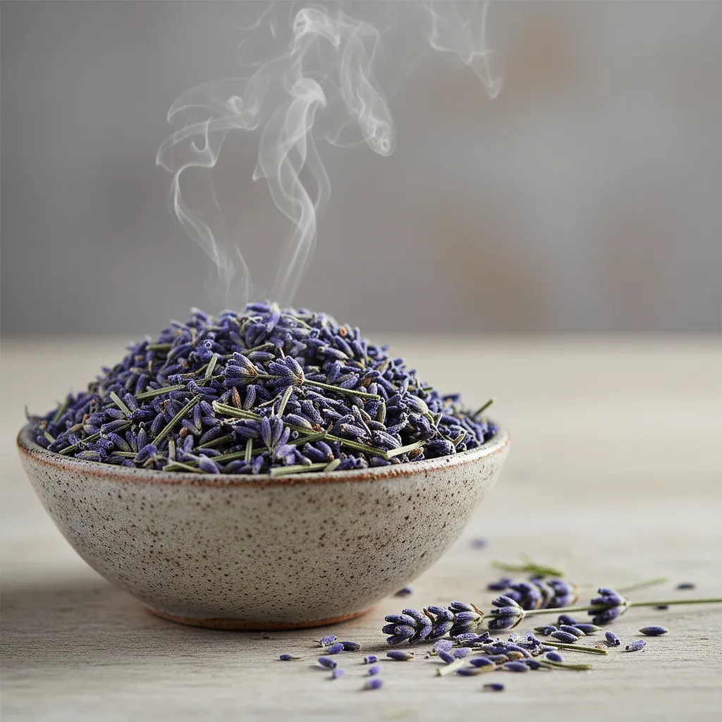 Dried edible lavender flowers