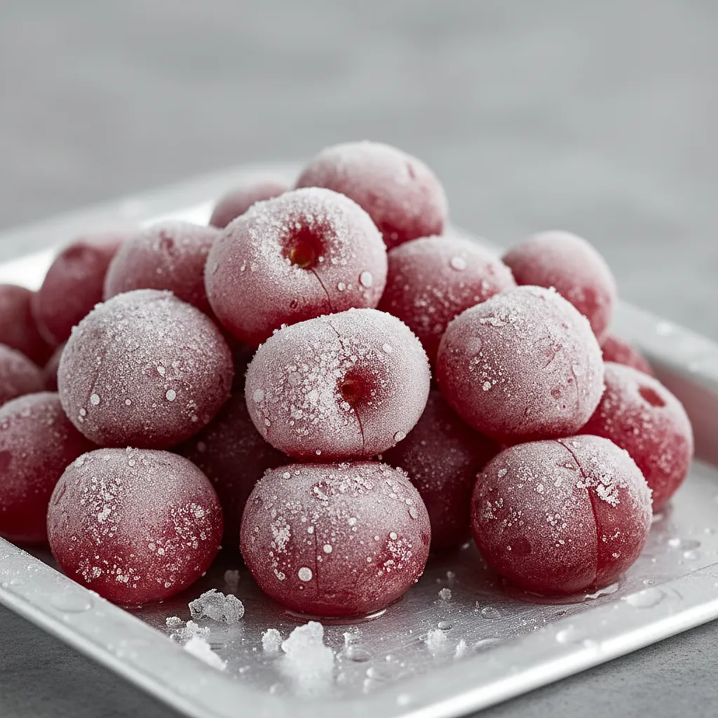 Frozen pitted cherries