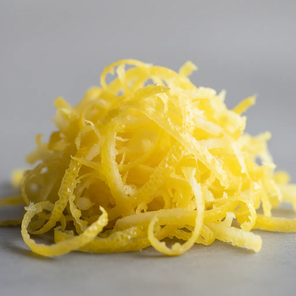 Grated lemon zest
