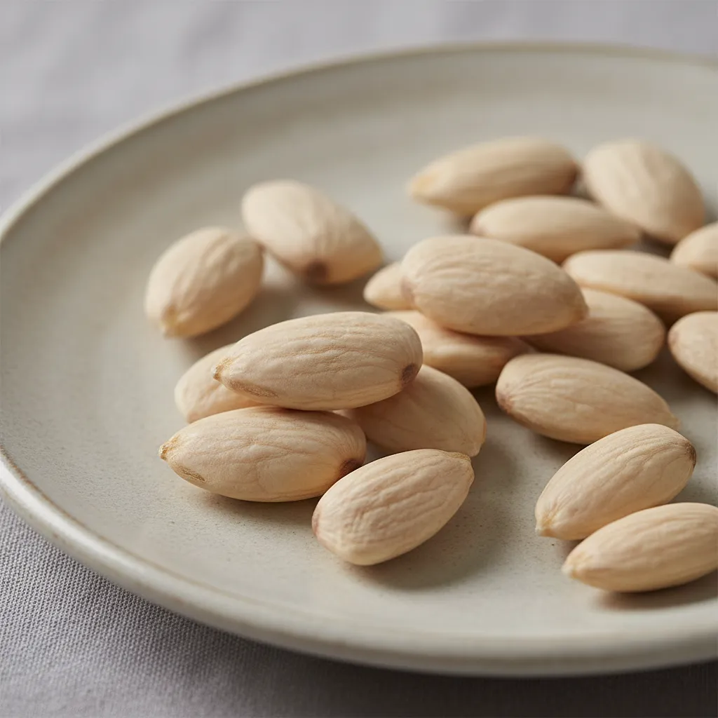Blanched whole almonds