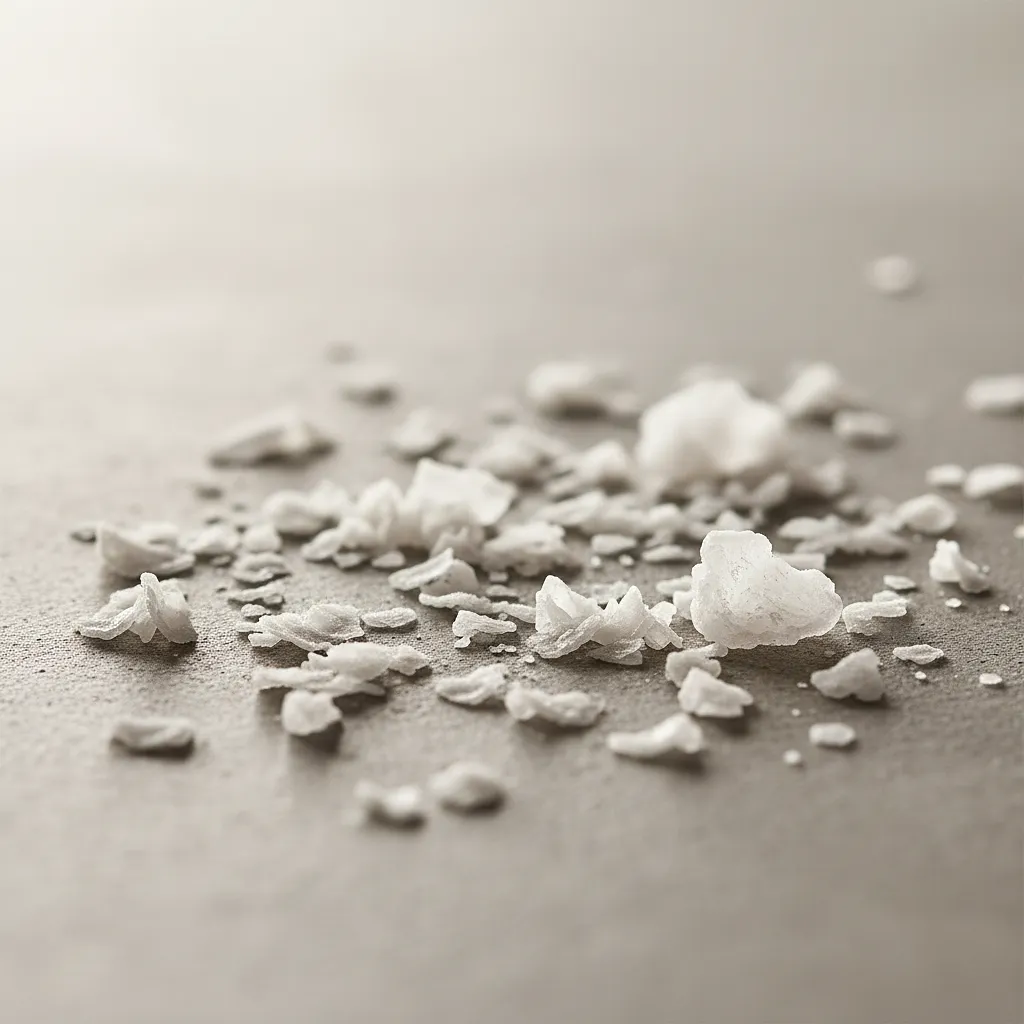 Sea salt flakes for sprinkling