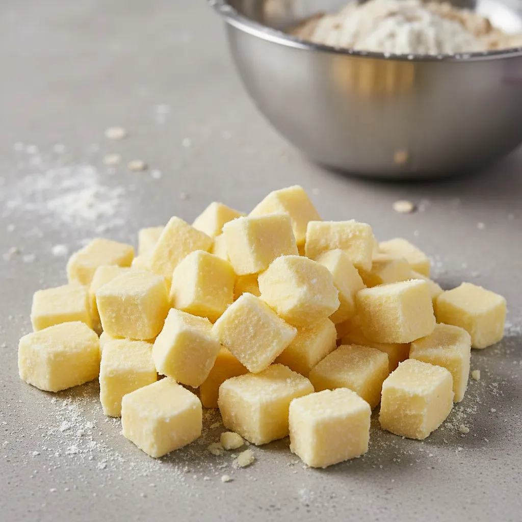 Cold butter for the crumble