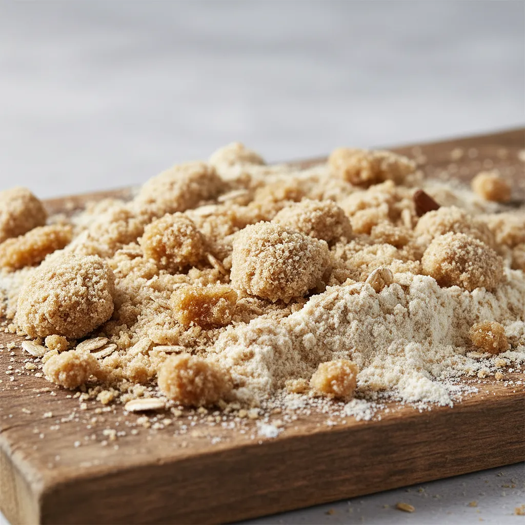 Wheat flour for crumble