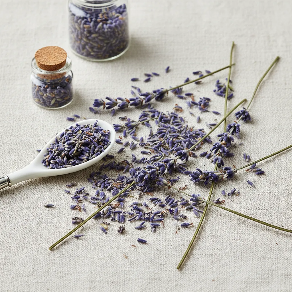 Dried lavender flowers
