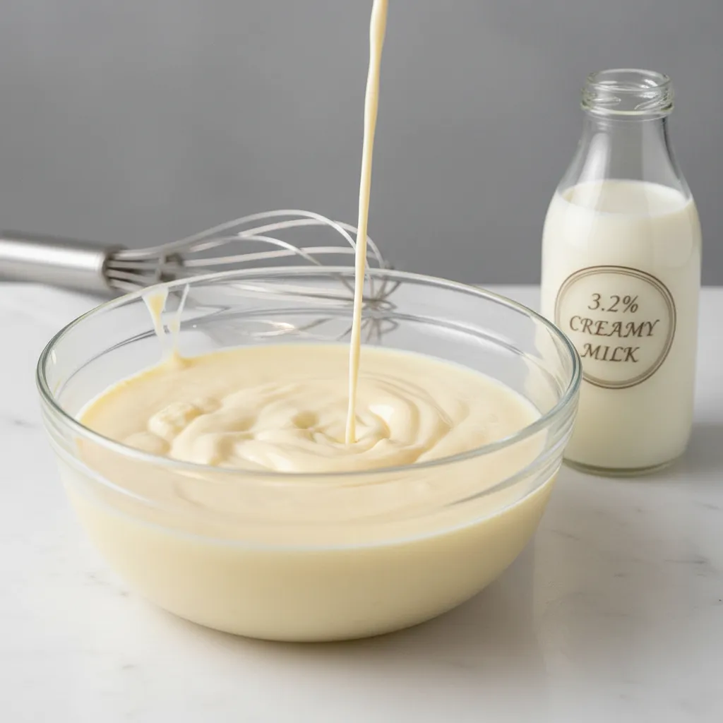 3.2% milk for pudding