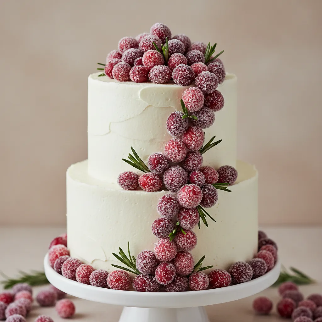 Fresh cranberries for decoration