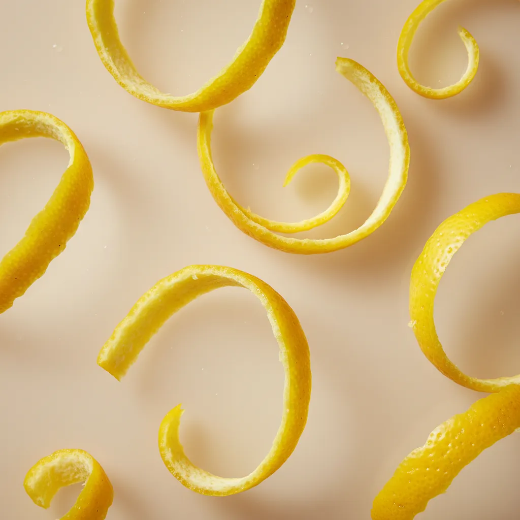 Skórka otarta z cytryny