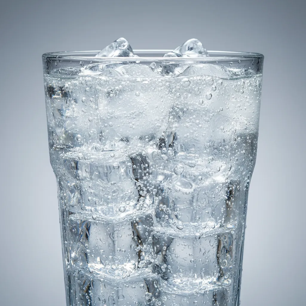 Woda gazowana, lodowata