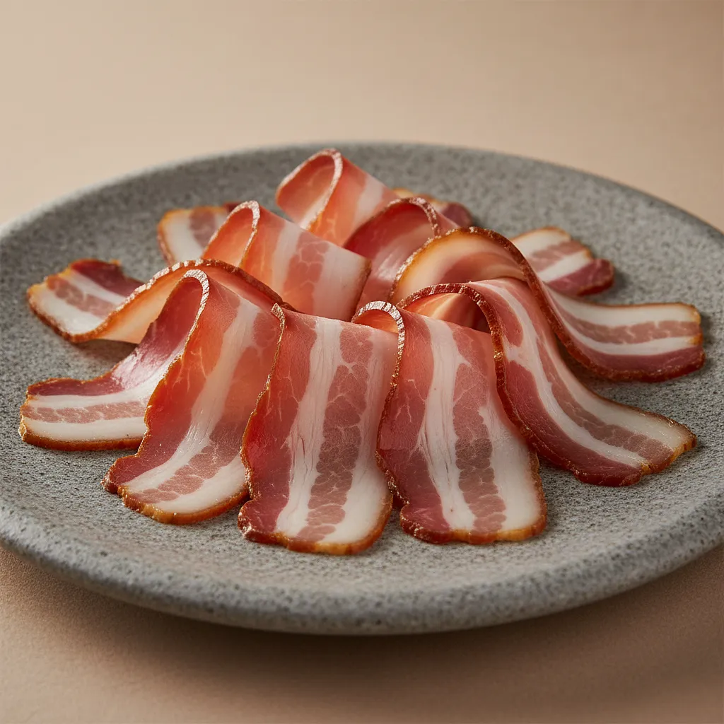 Boczek wędzony parzony w plastrach