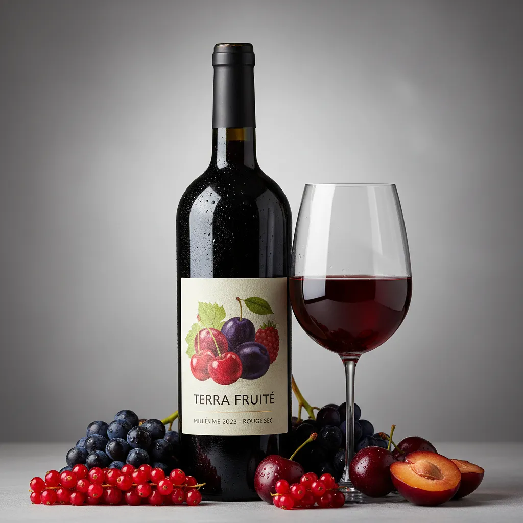 Wino czerwone wytrawne lub półwytrawne