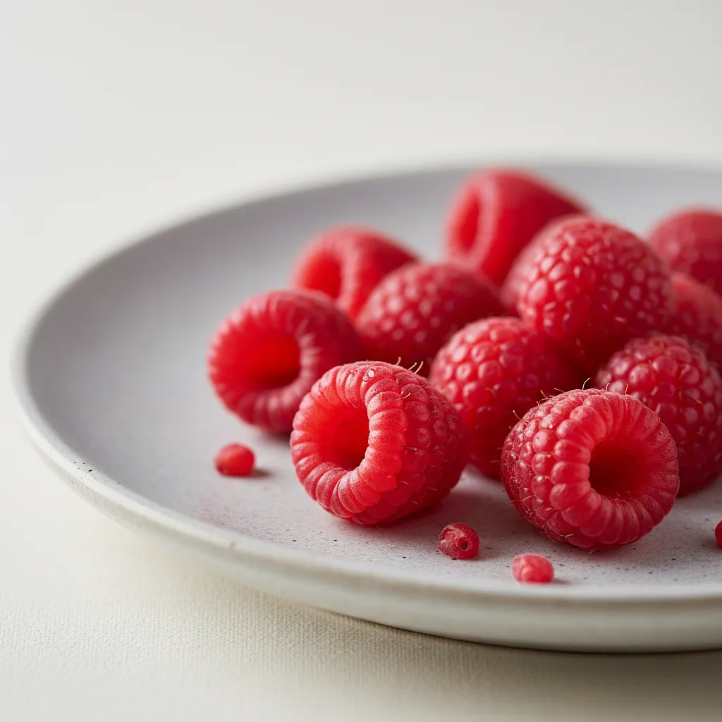 Świeże maliny do dekoracji