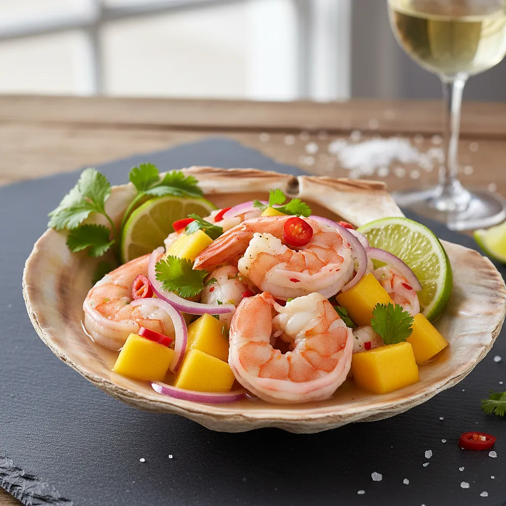 Ceviche de Mango y Camarones (Ceviche z Mango i Krewetkami) - zdjęcie 1
