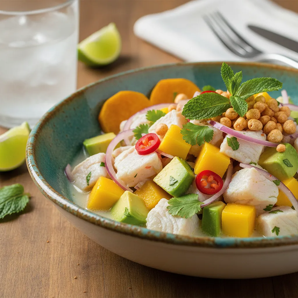Ceviche peruwiańskie z mango i awokado - zdjęcie 1