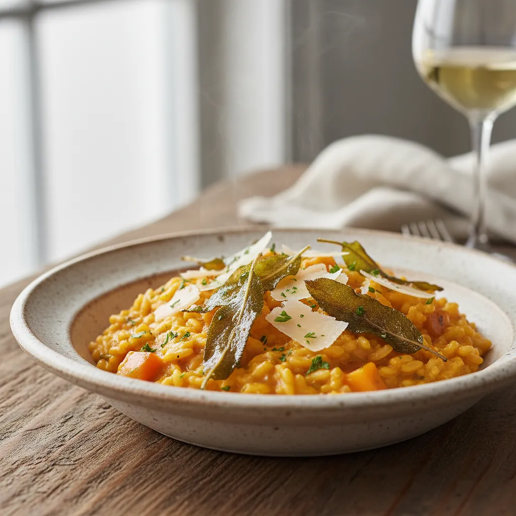 Kremowe Risotto Dyniowe z Chrupiącą Szałwią i Parmezanem - photo 1