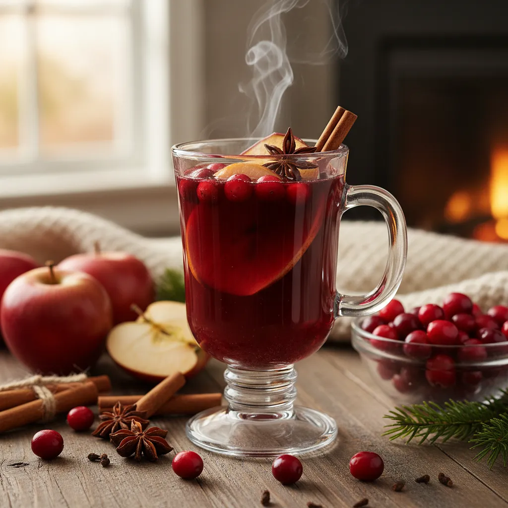 Spiced Apple-Cranberry Mulled Wine - photo 1