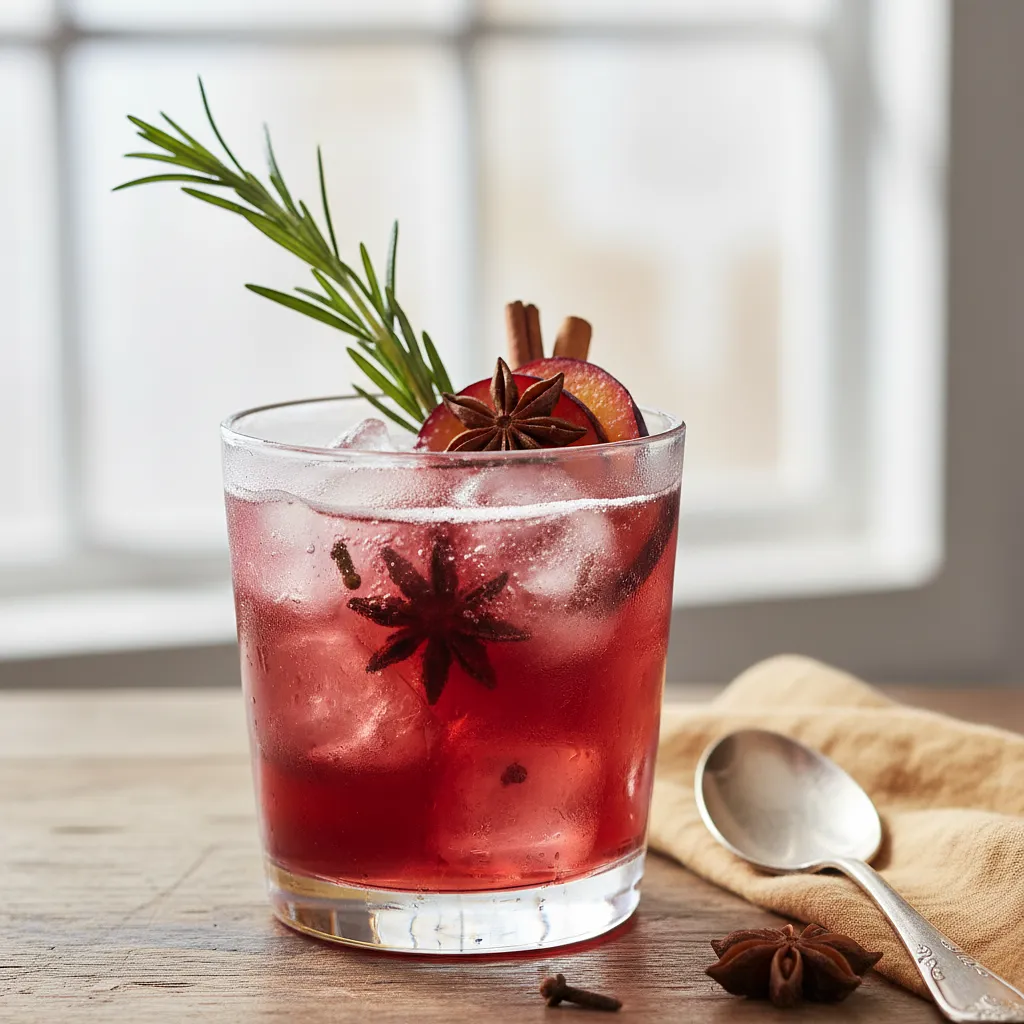 Spiced Plum Shrub with Rosemary - photo 1