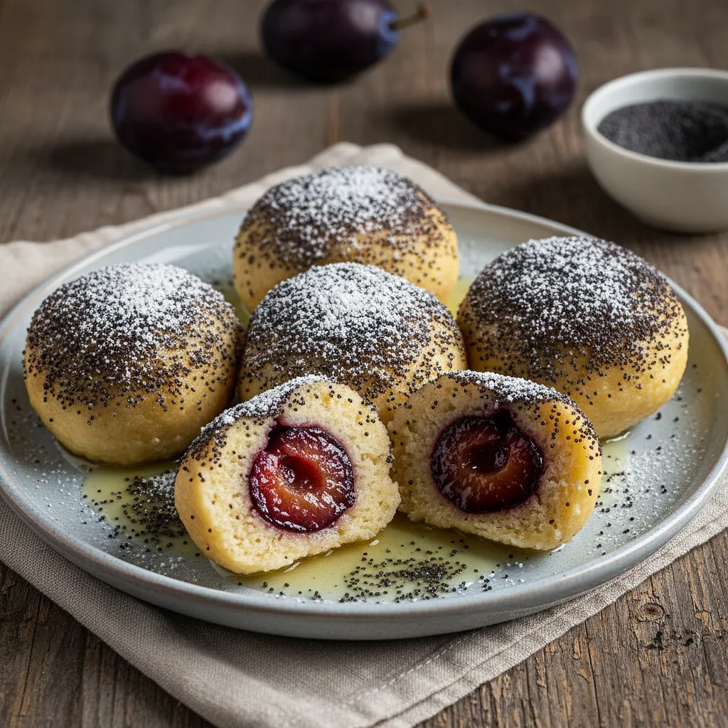 Czech Dumplings with Plums and Poppy Seeds (Švestkové knedlíky s mákem) - photo 1