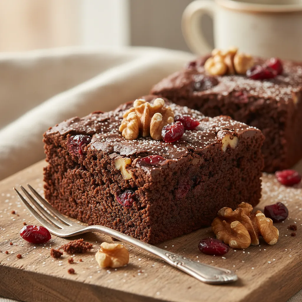 Decadent Brownies with Cranberries and Walnuts - photo 1