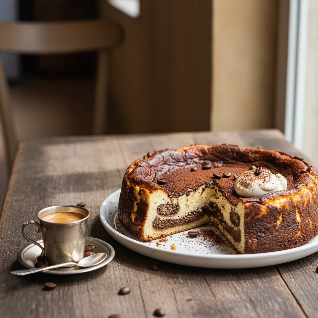 Sernik baskijski o smaku Tiramisu - zdjęcie 1