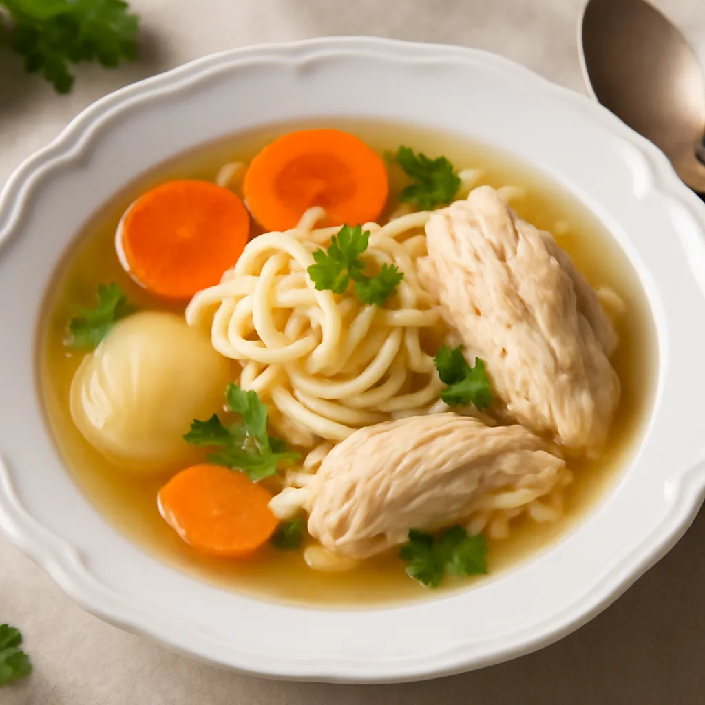 Rosół polski z makaronem i warzywami - zdjęcie 1