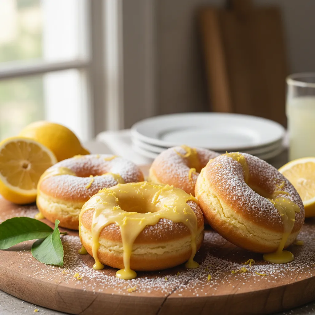 Fluffy Lemon Donuts from the Oven - photo 1