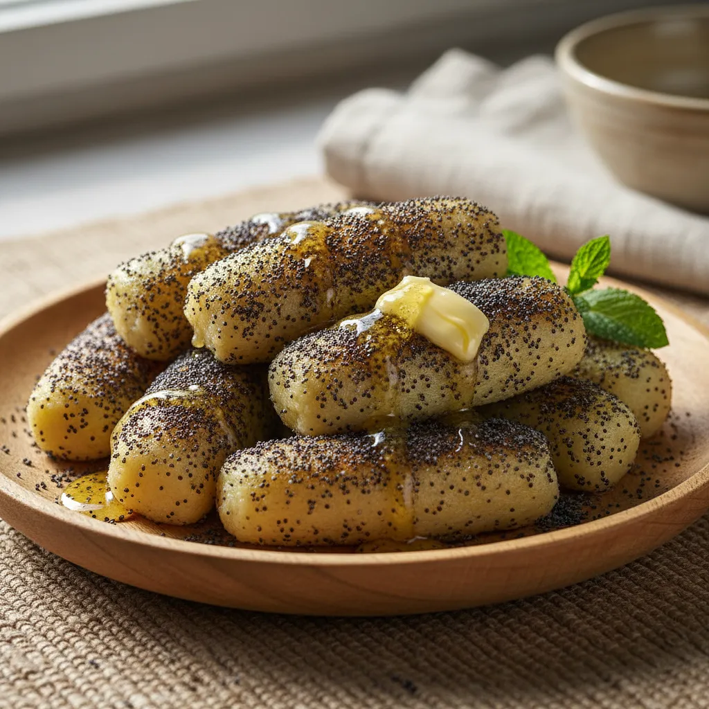 Potato dumplings with poppy seeds – Czech potato dumplings with poppy seeds and butter - photo 1