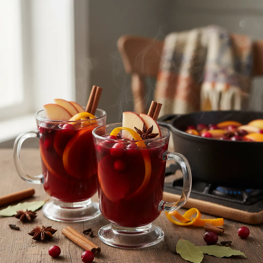 Spiced Apple-Cranberry Mulled Wine - photo 1
