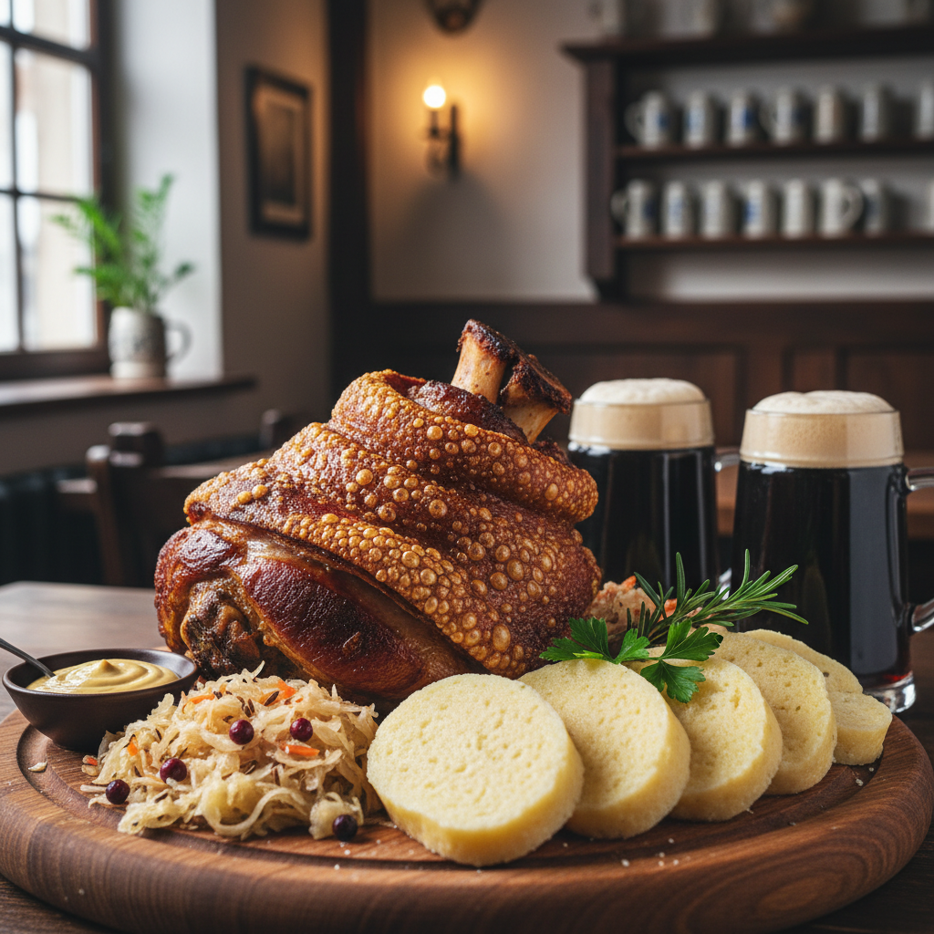 Pork knuckle roasted in beer (Czech-style roasted knuckle) - photo 1