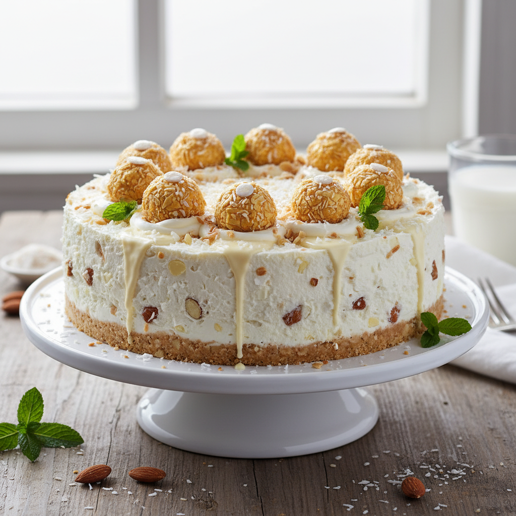 Heavenly 'Raffaello' No-Bake Cheesecake - photo 1