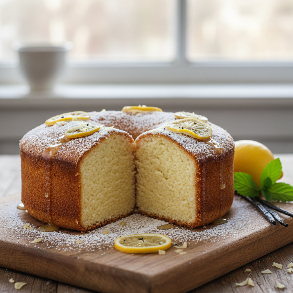 Fluffy Genoise Sponge Cake with a Hint of Vanilla and Lemon - photo 1