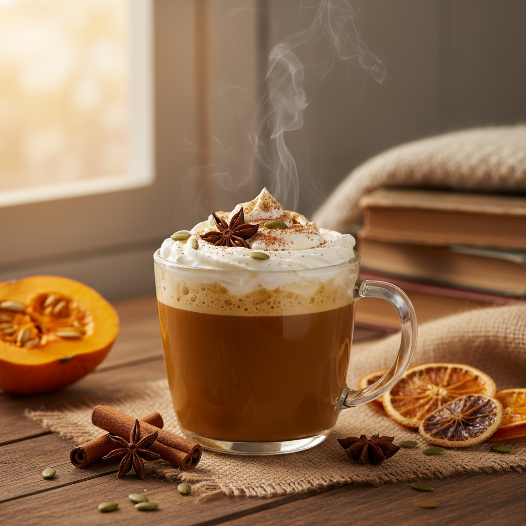 Homemade Spiced Pumpkin Latte - photo 1