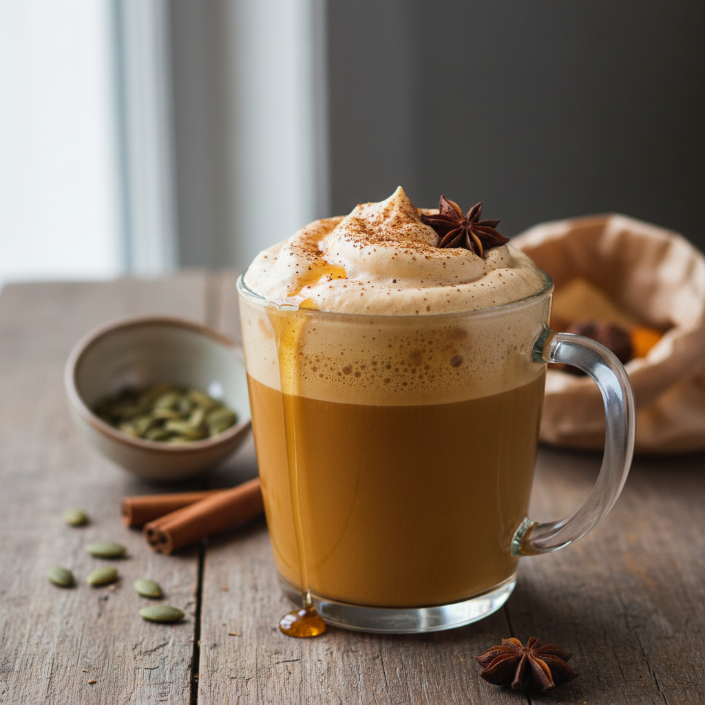 Korzenna Latte Dyniowa z Pianką Klonową - photo 1