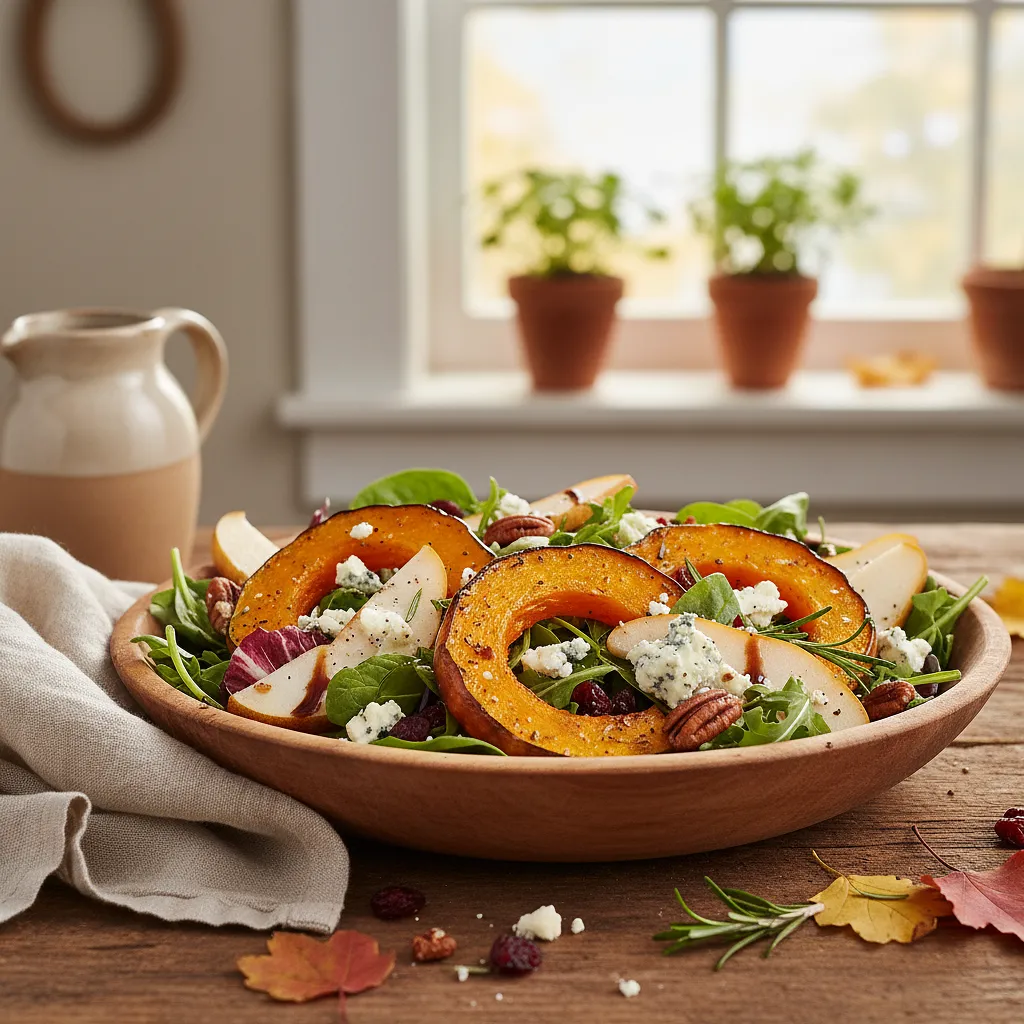 Jesienna Sałatka z Pieczoną Dynią, Gruszką i Serem Gorgonzola - zdjęcie 1