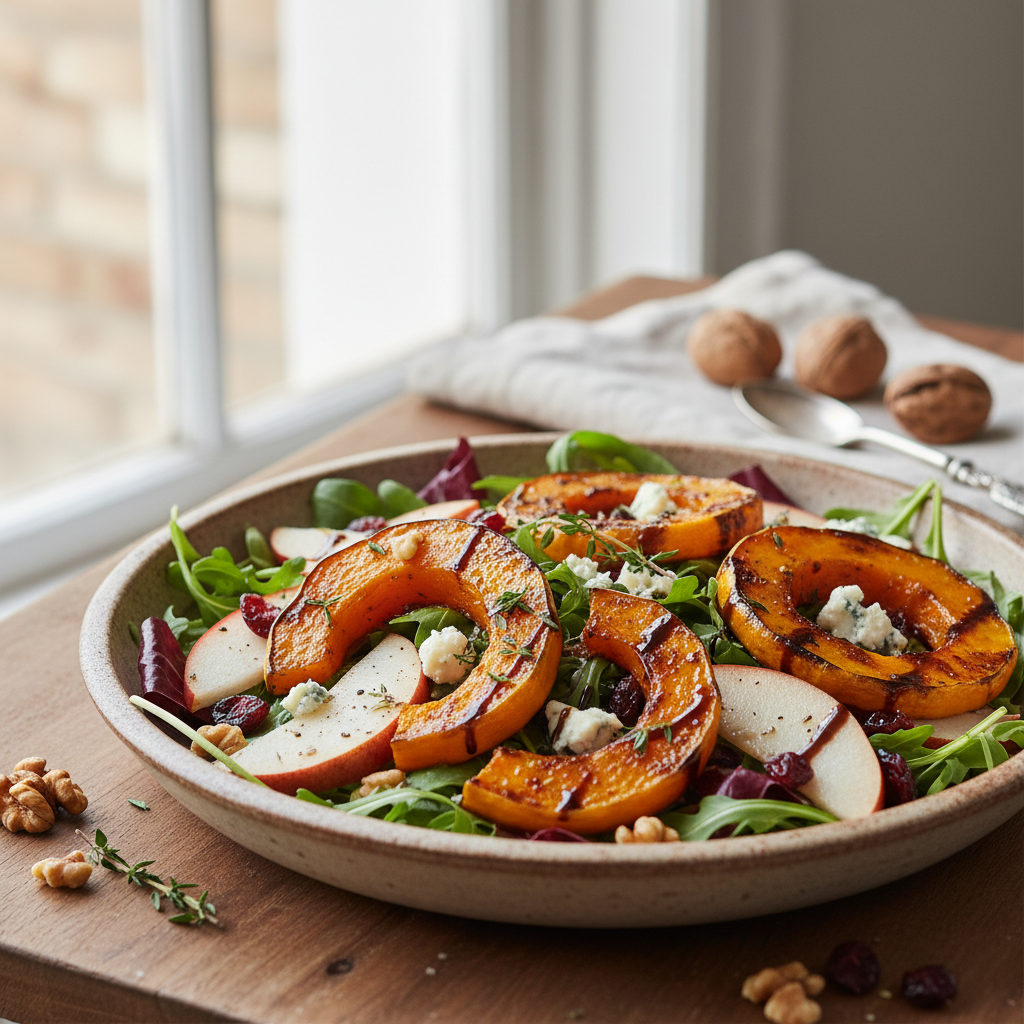 Jesienna Sałatka z Pieczoną Dynią, Gruszką i Serem Gorgonzola - zdjęcie 1