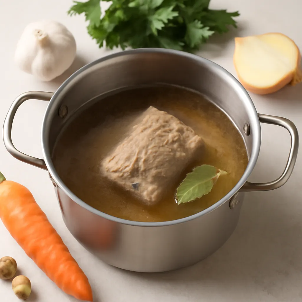 Beef broth (or chicken) / water