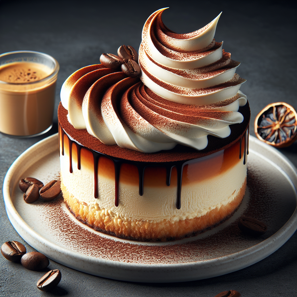 Sernik Baskijski w stylu Tiramisu (Spalona Kremowa Fala Espresso) - zdjęcie 1