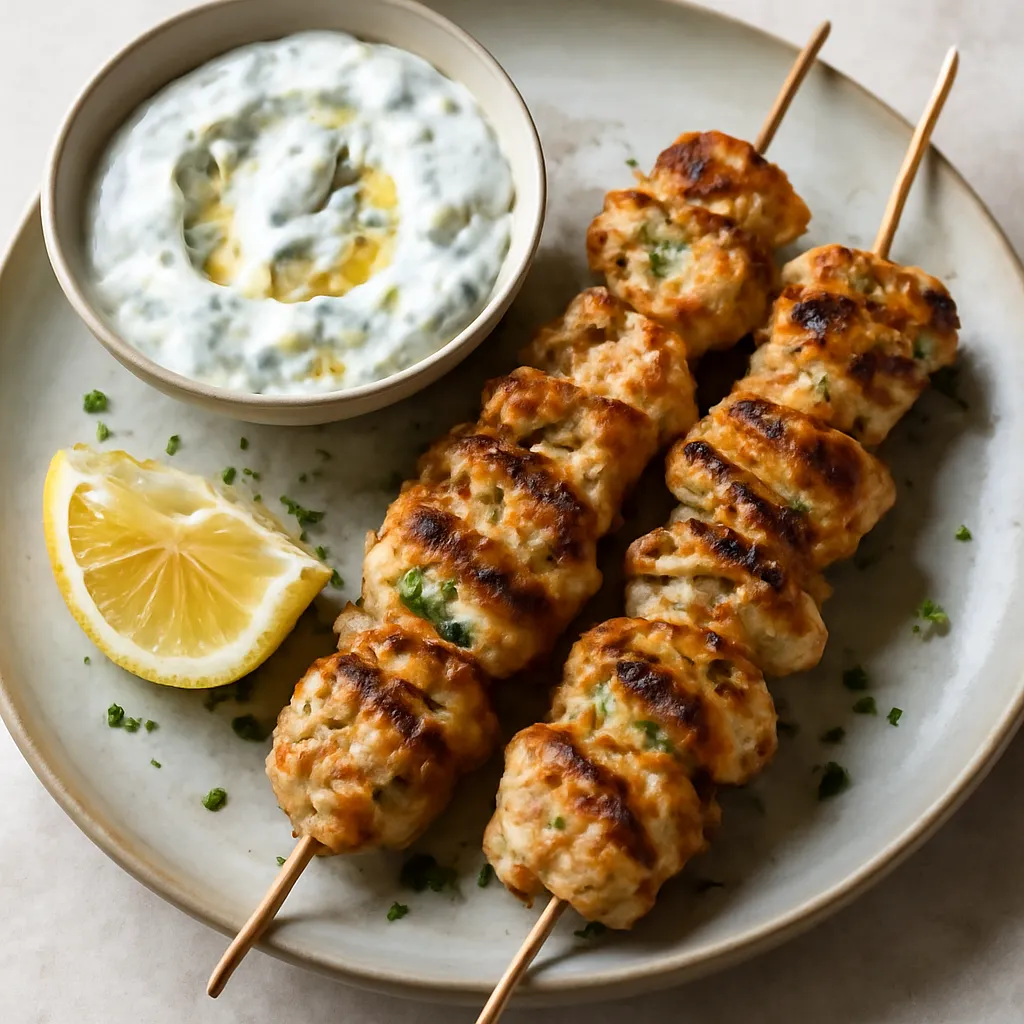 Szaszłyki z kurczaka z sosem tzatziki - zdjęcie 1