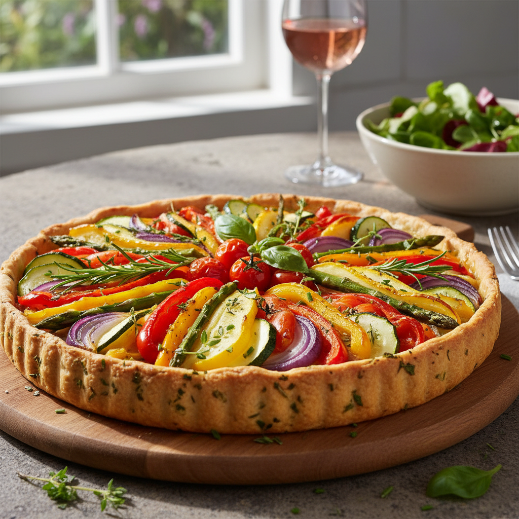 Tarta 'Ogródkowe Skarby' na Ziołowym Spodzie - zdjęcie 1