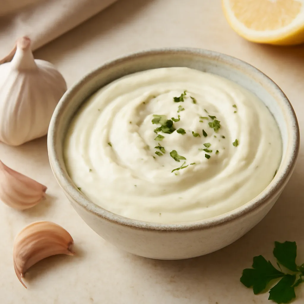 Creamy garlic sauce (homemade) - photo 1