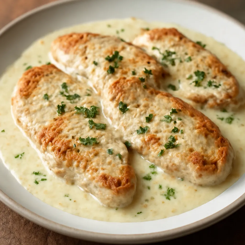Turkey fillet in cream sauce - photo 1