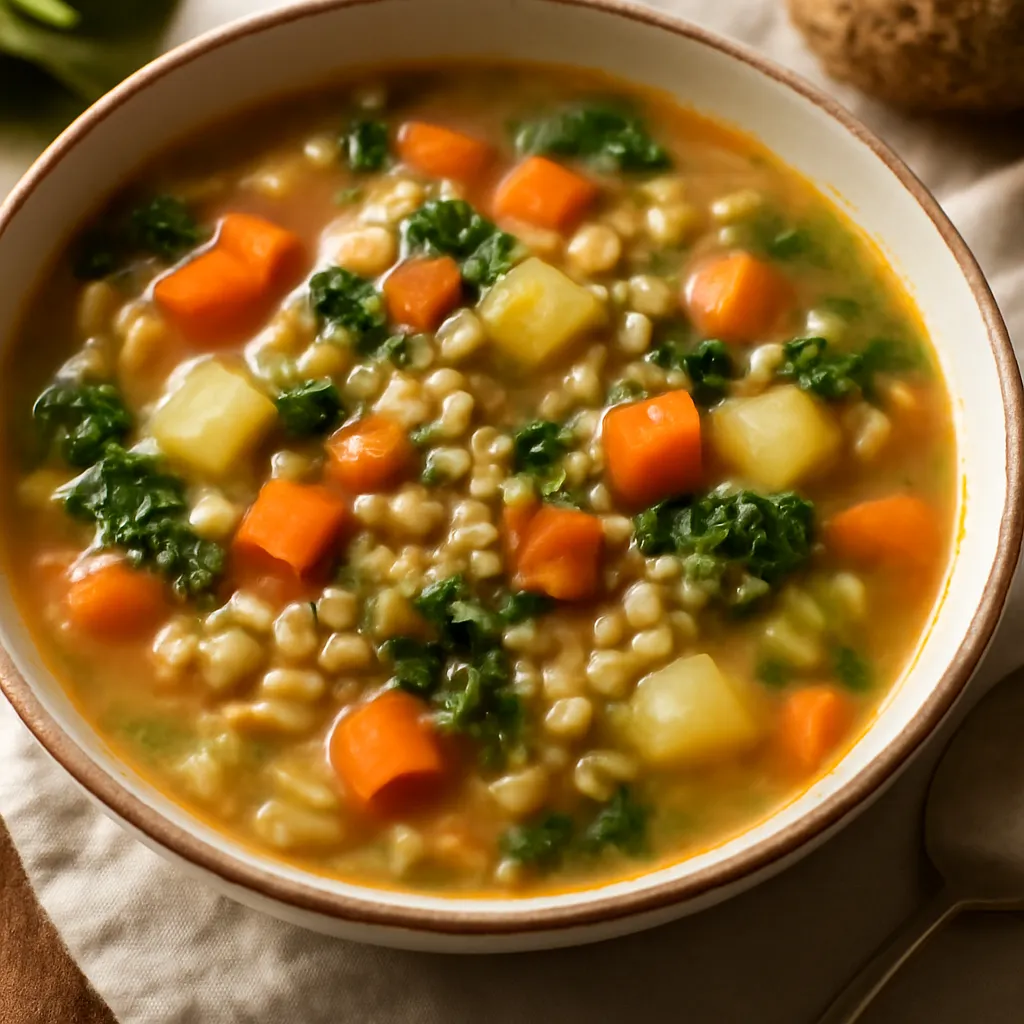 Vegetable soup with barley - photo 1