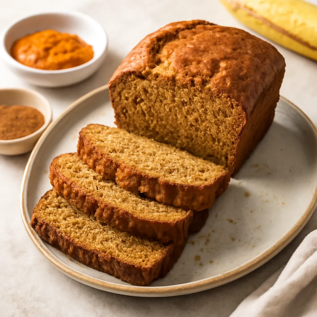 Sweet gluten-free bread with pumpkin, banana, and a hint of cinnamon - photo 1