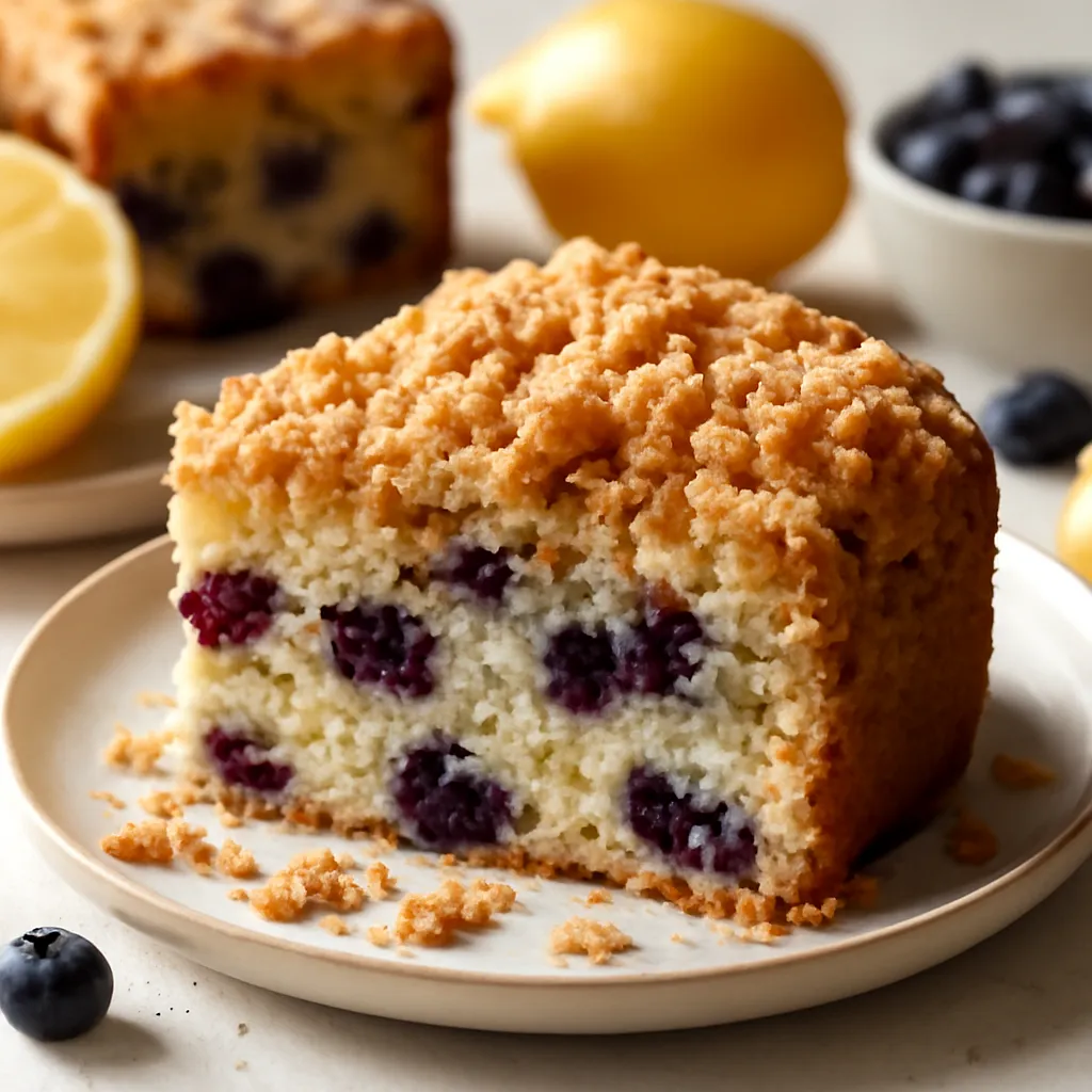 Lemon-Blueberry Cake with Butter Crumble - photo 1