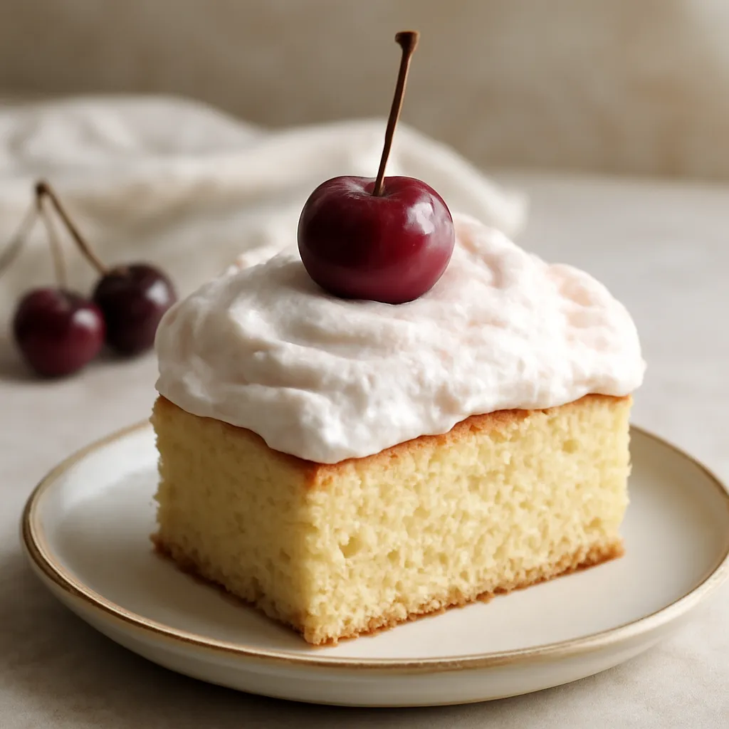 Cherry Cloud on Delicate Sponge Cake (Sweet Blog version) - photo 1