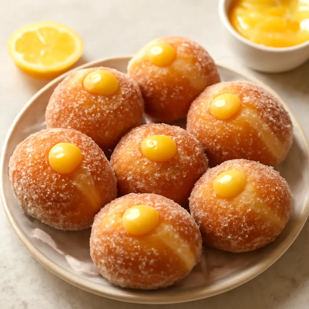 Delicate Lemon-Curd Cheese Doughnuts (Sweet Blog version) - photo 1