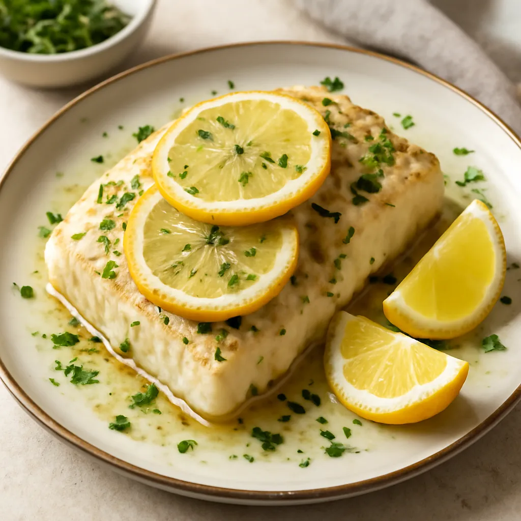 Baked cod with lemon - photo 1